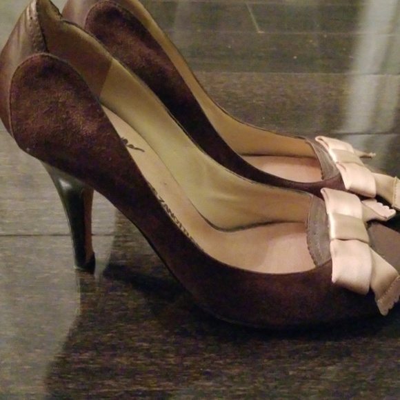 Brown heels size 35.5 - Picture 2 of 2